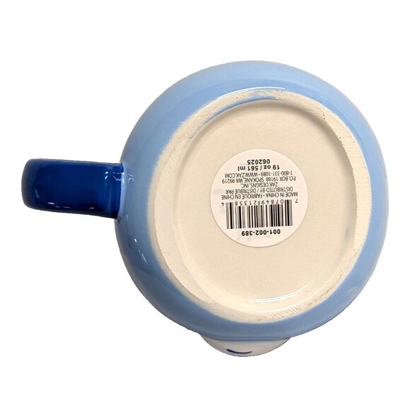 Care Bears Mug Blue GRUMPY BEAR DON'T CARE Heart Handle Nose Ceramic 20-oz Cup - Picture 7 of 7